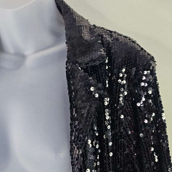 NWT Kancy Kole Black Sequin Short and Blazer Set - Picture 10 of 13